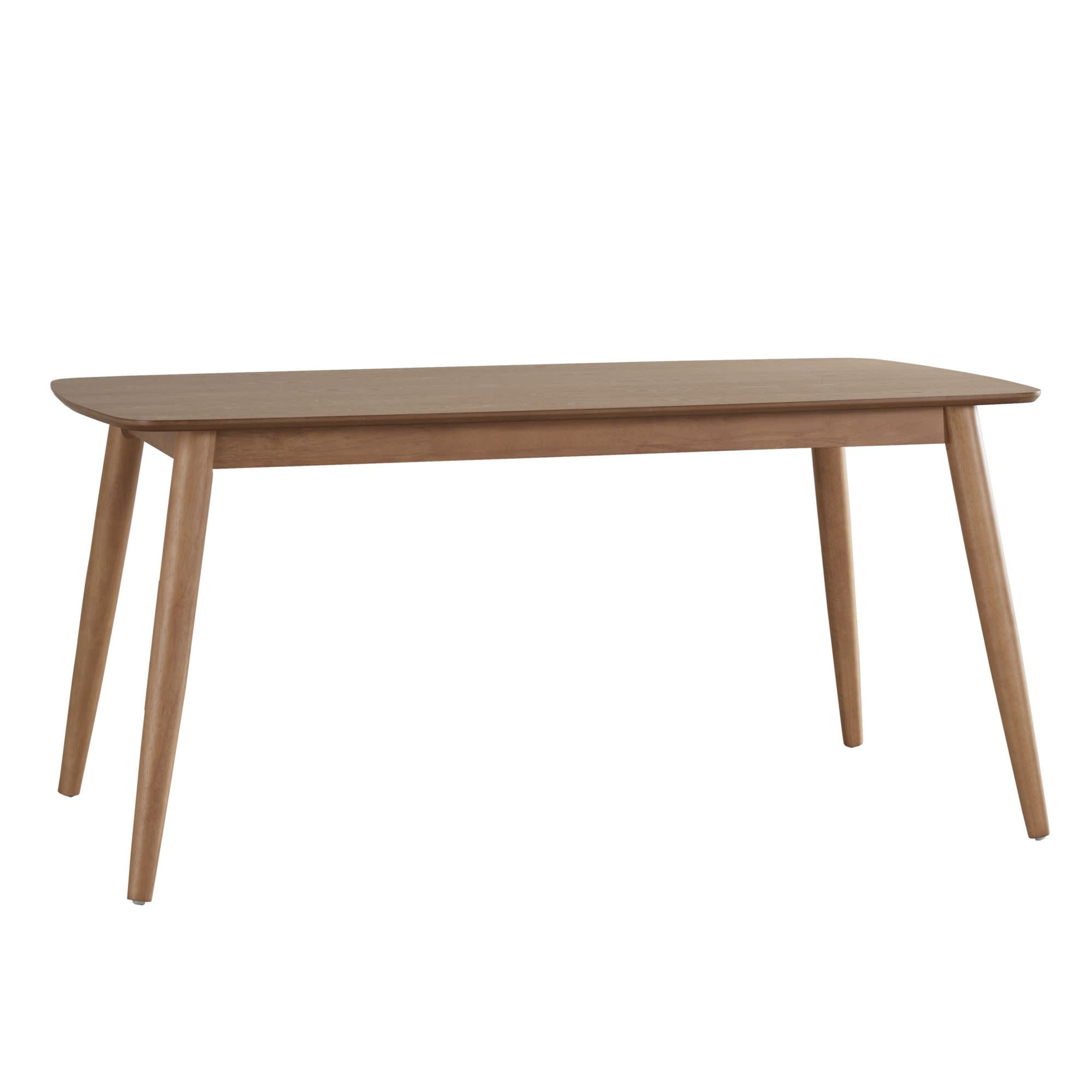 Weston Home Mid-Century 63" Wood Dining Table, Natural