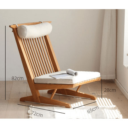 North American Black Walnut Solid Wood New Chinese Style Dining Chair  Natural