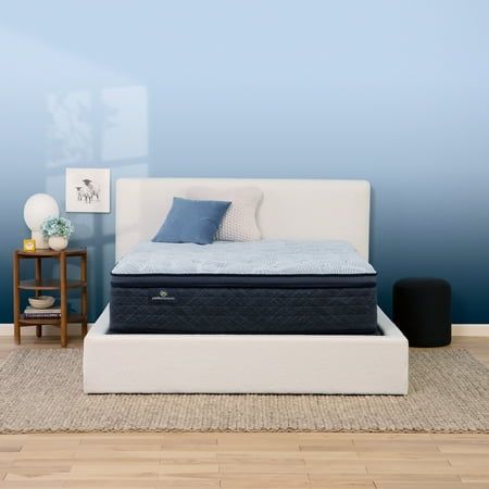 Serta 14.5  Twin Mattress  Perfect Sleeper Nurture Night Plush Pillow Top  Innerspring Mattress  Twin Size Mattress  Adult Mattress