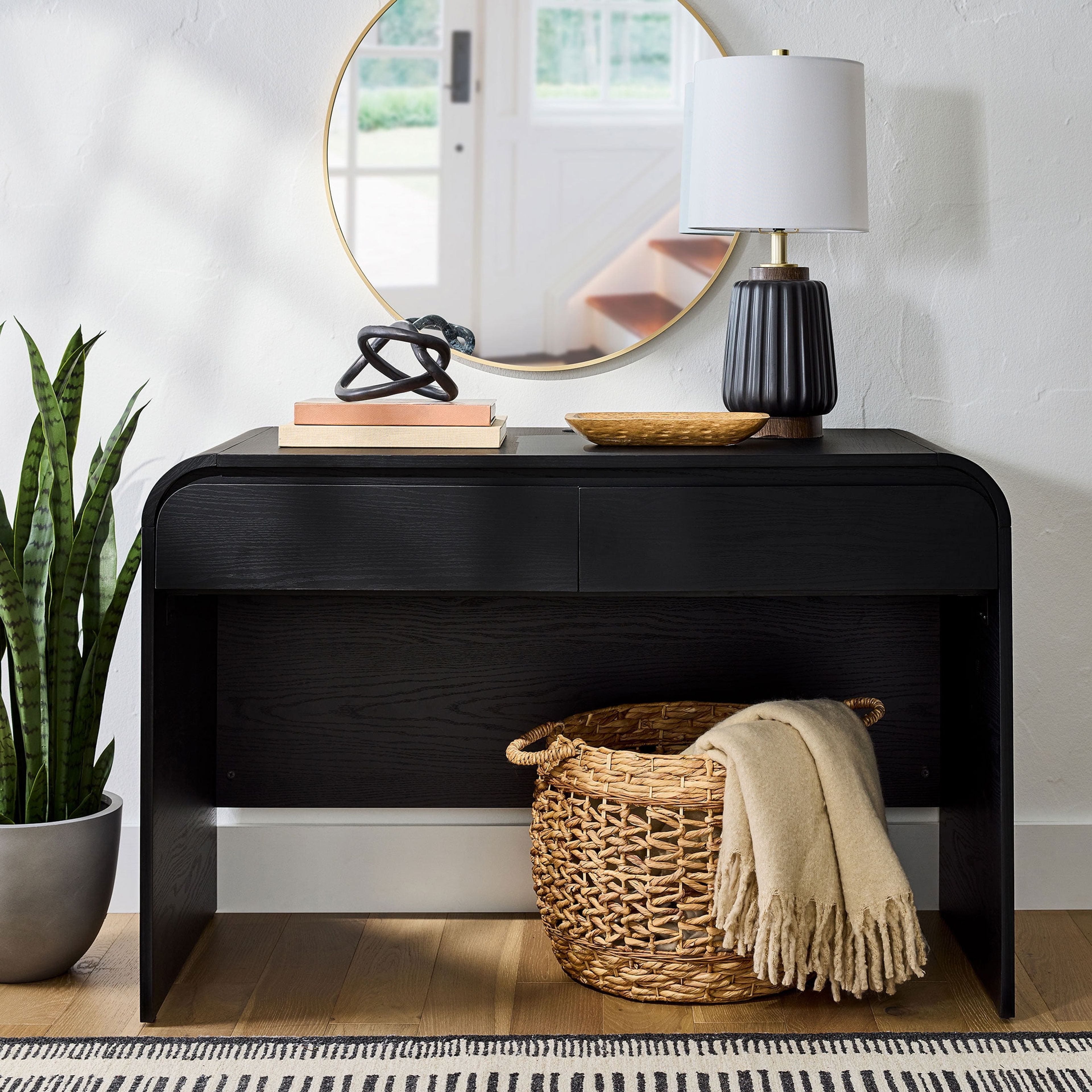 Better Homes & Gardens Juliet Curved Desk, Black