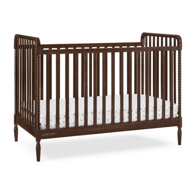 Delta Children Lily 4-in-1 Convertible Crib - Greenguard Gold Certified, Walnut Espresso