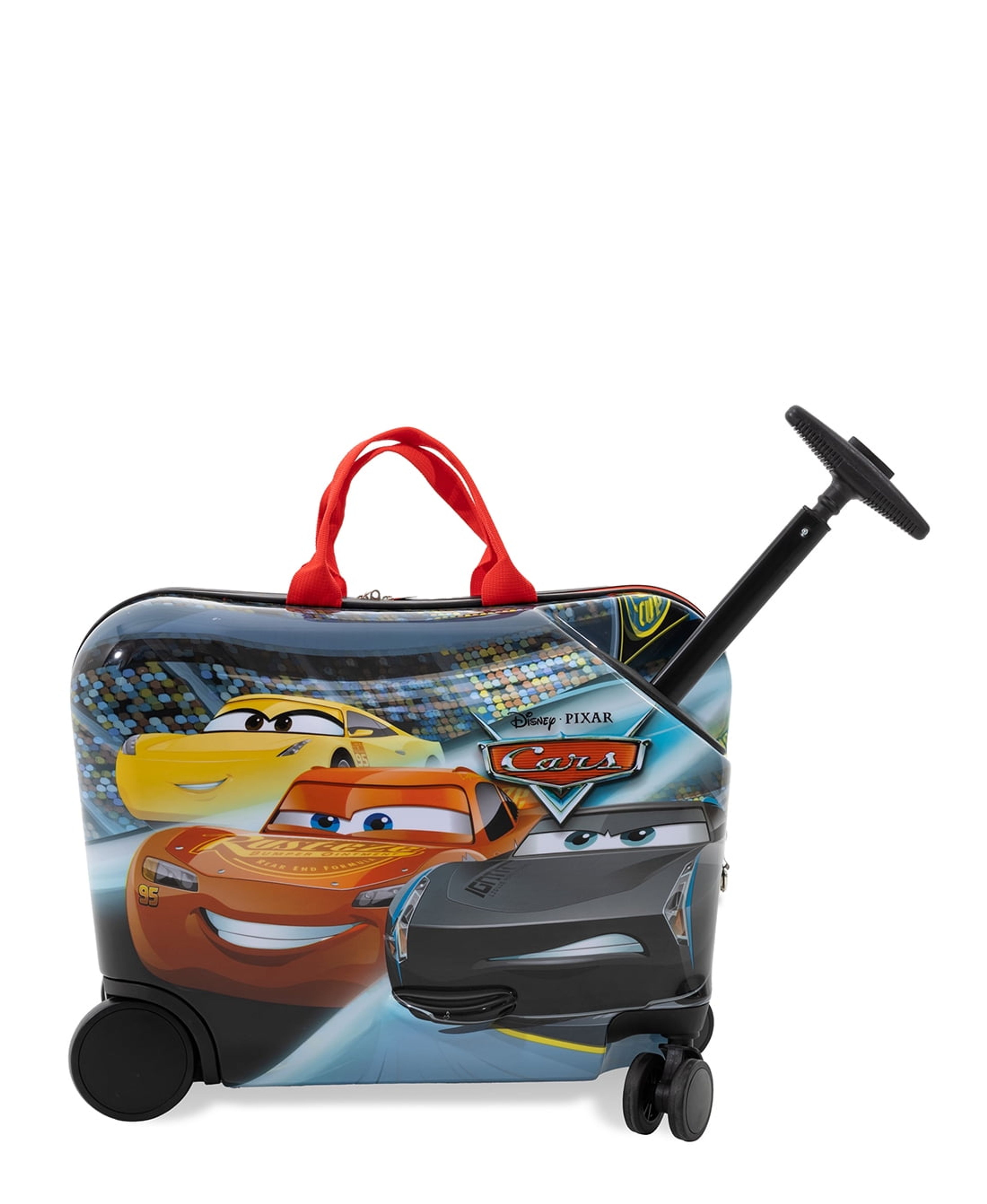 Disney Cars Lightning McQueen Kids Ride-On Hardside Luggage - Red