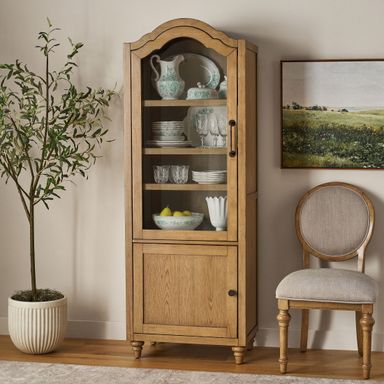 The Pioneer Woman Willa Dining Hutch Cabinet, Heirloom Wheat Finish