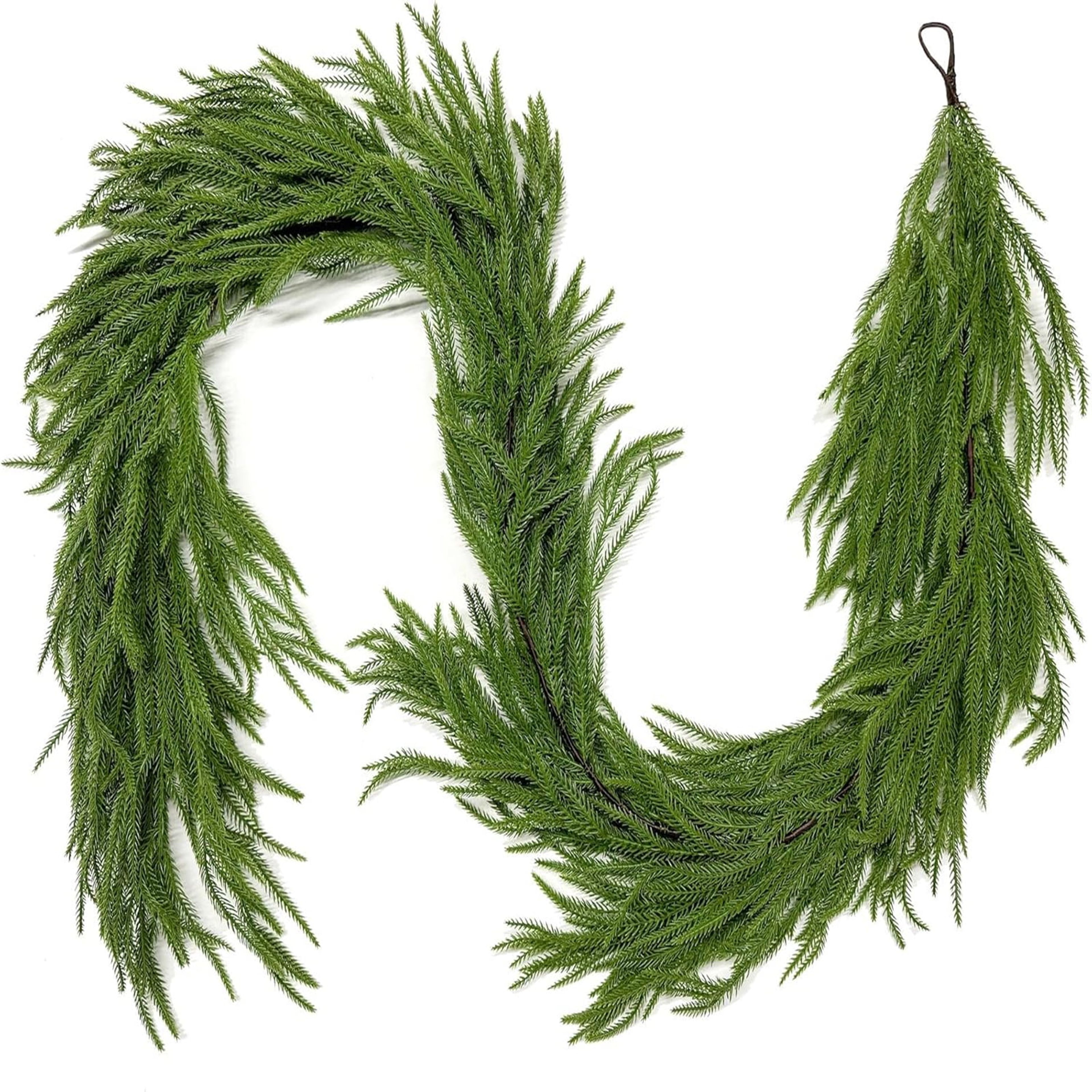 8.86ft Real Touch Norfolk Pine Christmas Garland - Artificial Greenery