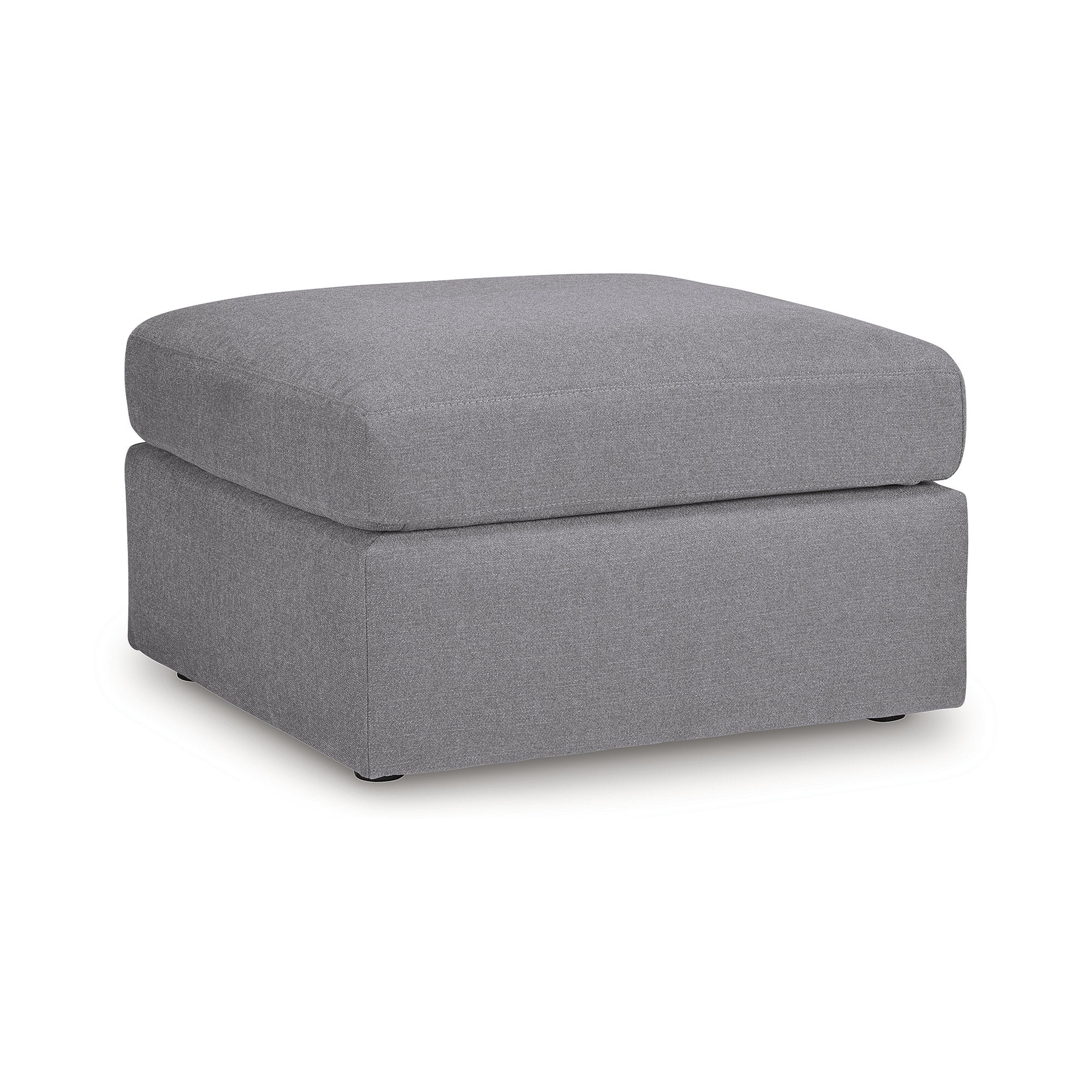 Ashley Modmax Oversized Accent Ottoman Granite Gray Nuvella Fabric