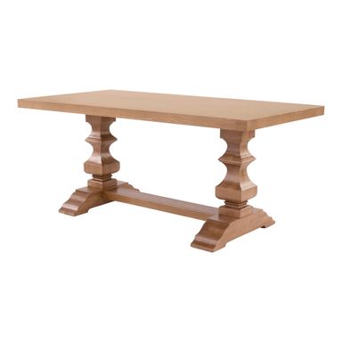 My Texas House Grove Trestle Dining Table, Warm Brown