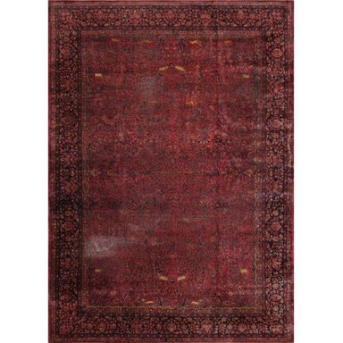 Pasargad Home 59725 Antique Azerbaijan Burgundy Wool Area Rug - 10 ft. 6 in. X 14 ft. 10 in.