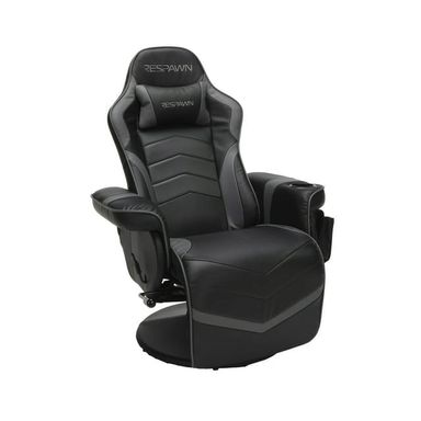 RESPAWN 900 Swivel Gaming Recliner Chair for Adults with Cup Holder and Footrest, Gray - Walmart.com