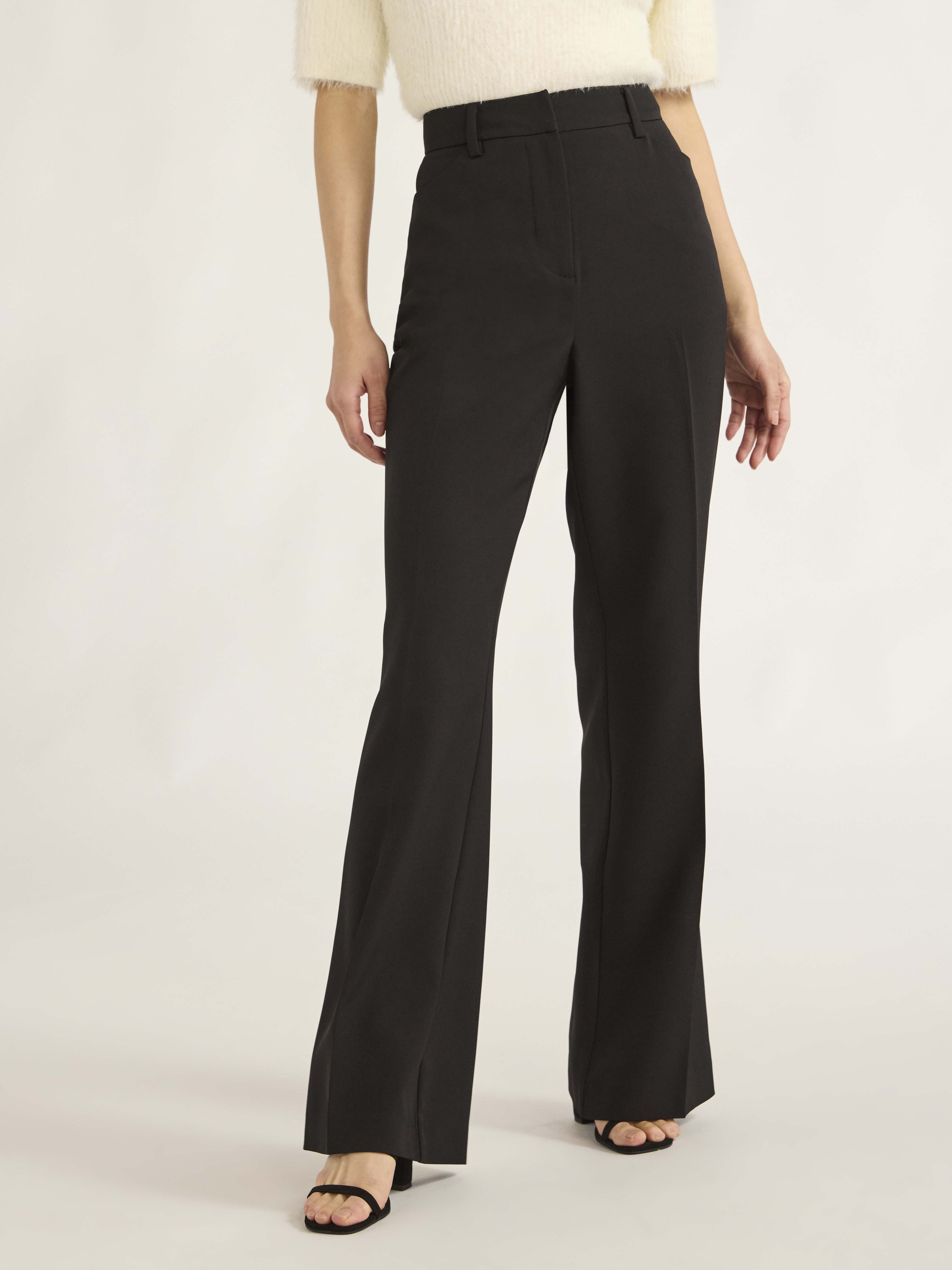 Scoop Women's Crepe High-Rise Bootcut Suit Pants, Sizes 0-28