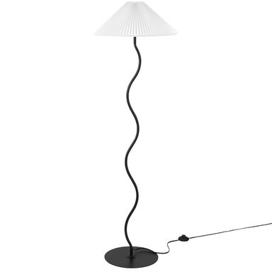 Wave Squiggle Floor Lamp in Black - Walmart.com