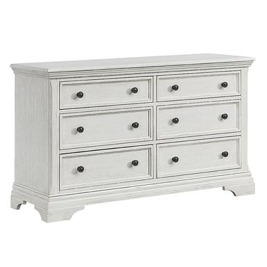 Westwood Design Olivia 6-Drawer Dresser, Brushed White