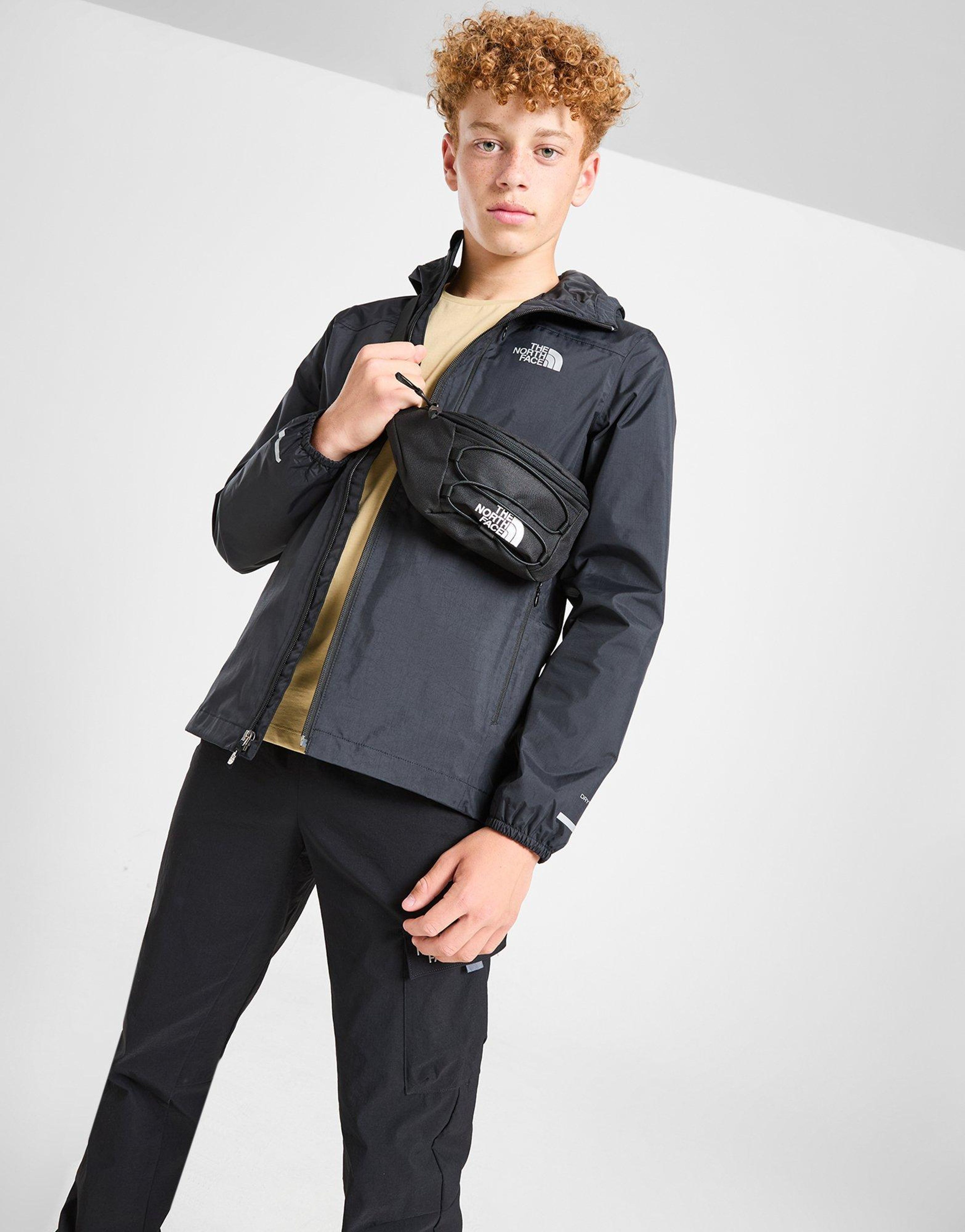North Face Junior Black Rain Jacket - Waterproof Kids' Outerwear