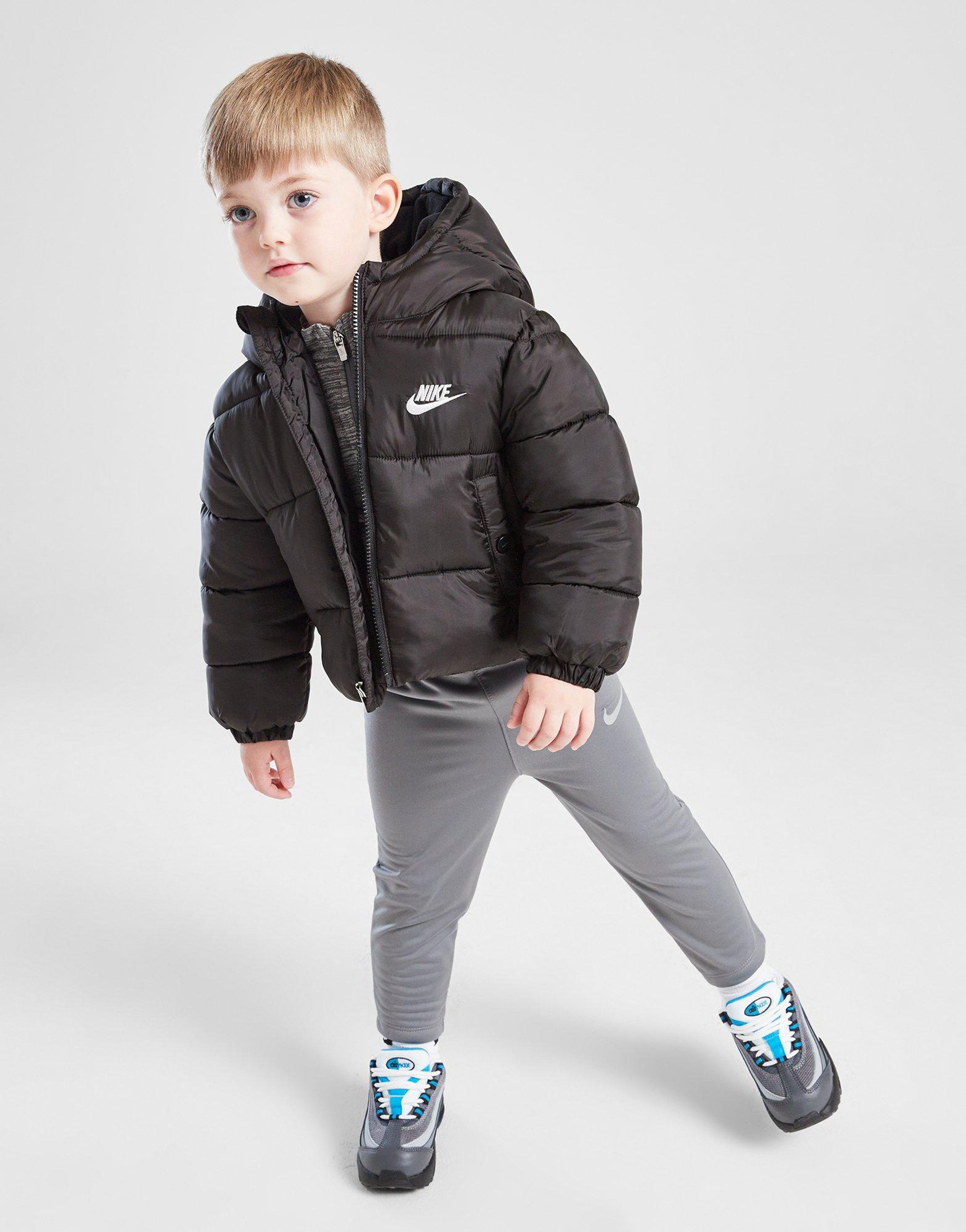 Nike Infant Wide Baffle Puffer Jacket Black - Warm Winter Coat