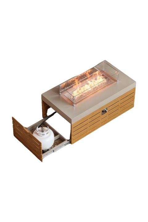 Tevara 47" Propane Smokeless Fire Pit Table in Sand (with coupon)