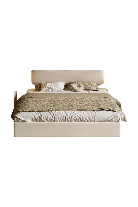 Horva King Faux Leather Platform Bed with LED Lighting (with coupon)