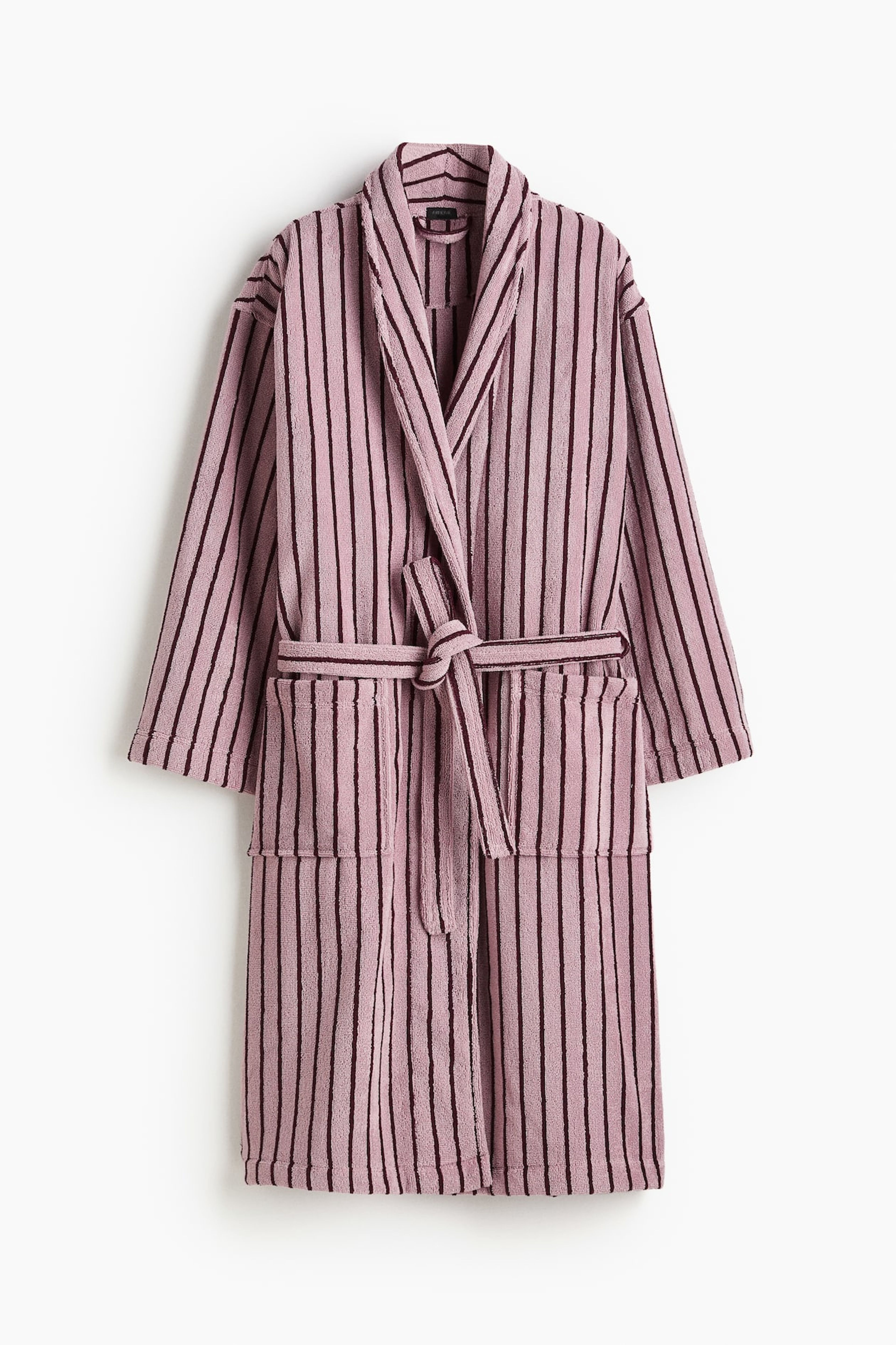 Albornoz Algodón Rizado Suave Rayas Cuello Esmokin H&M
