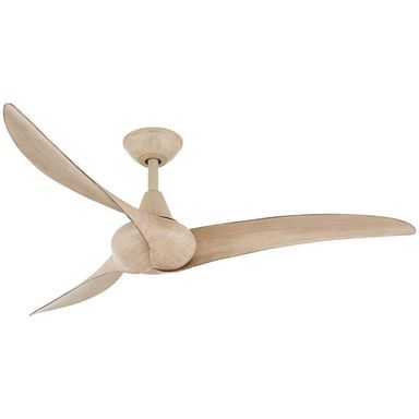 52" Minka Aire Wave White Oak Finish Indoor Ceiling Fan with Remote - #3803J | Lamps Plus