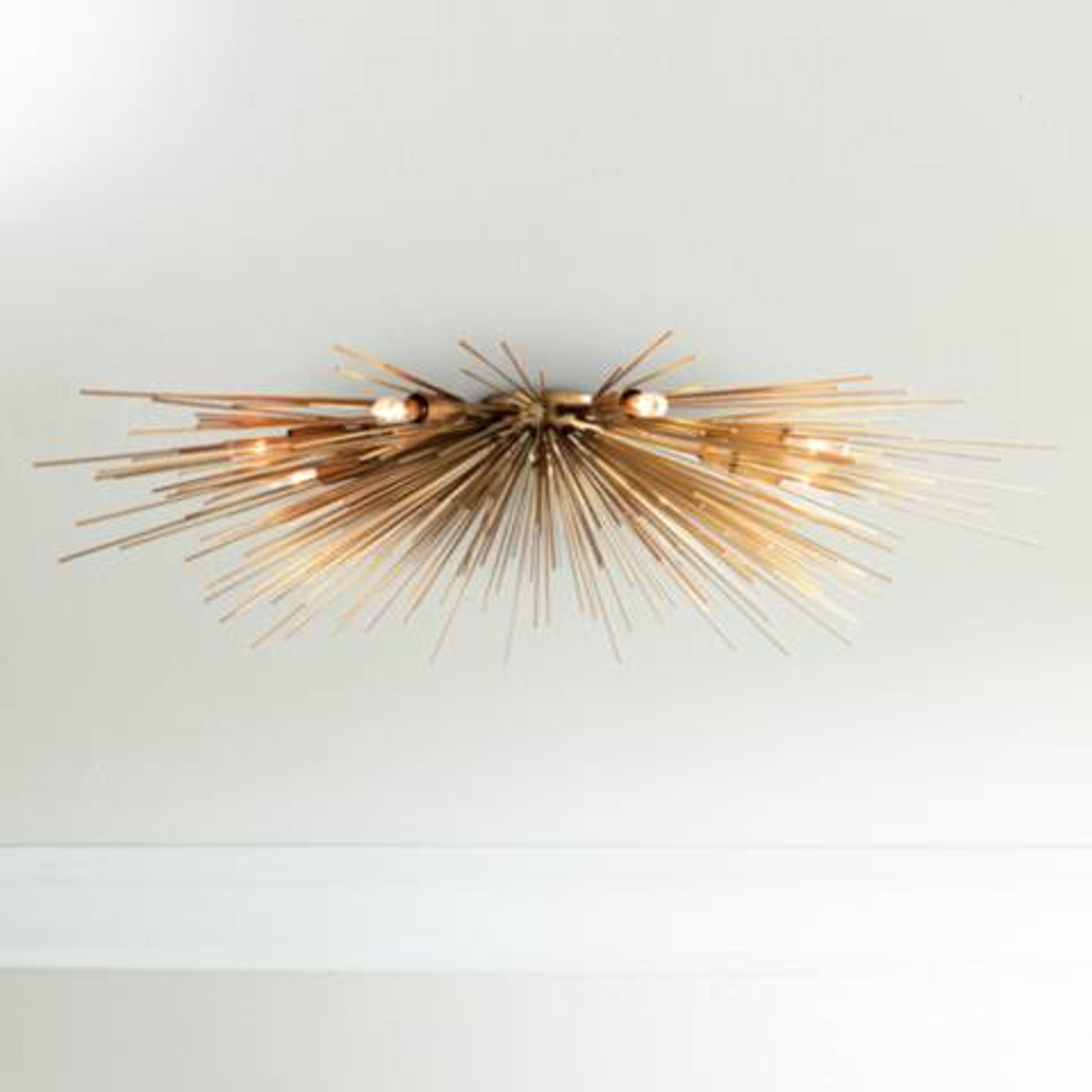Arteriors Roxanne 35-Inch Antique Brass Modern Ceiling Light