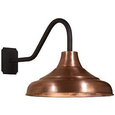 Key Largo 16" High Antique Copper Outdoor Wall Light - #5397H | Lamps Plus