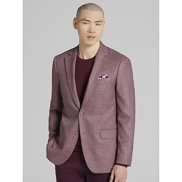 Wilke-Rodriguez Men's Modern Fit Sport Coat Rose - Size: 38 Short