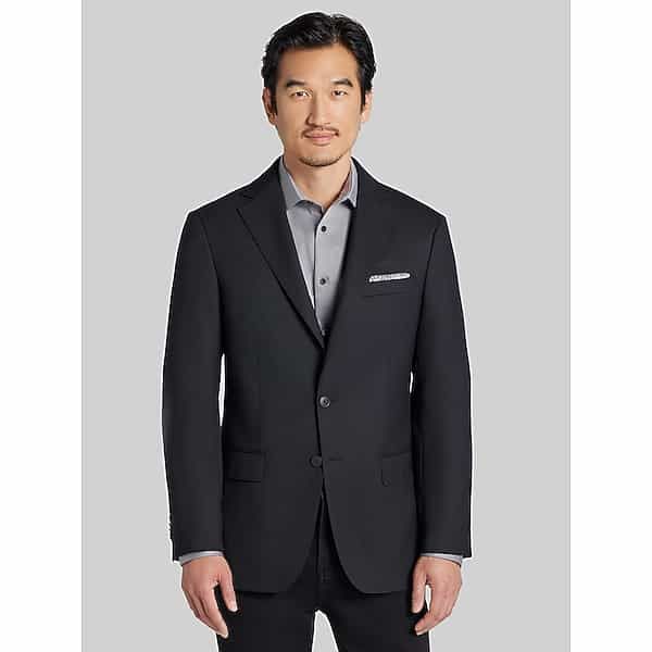 Awearness Kenneth Cole Men's CHILLFLEX Modern Fit Blazer Black - Size: 42 Short
