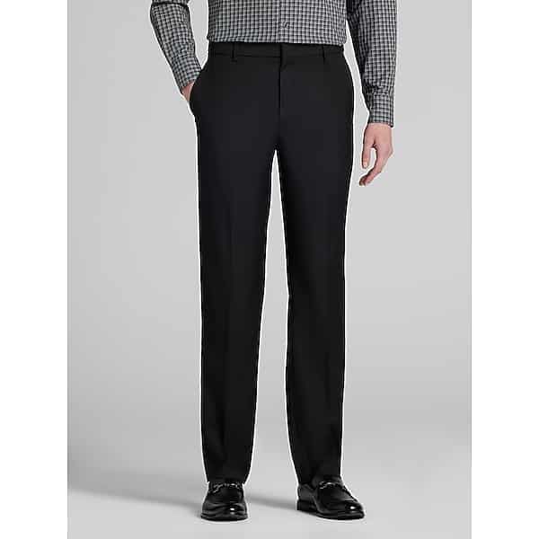 Awearness Kenneth Cole Men's CHILLFLEX Modern Fit Performance Dress Pants Black - Size: 38W x 34L