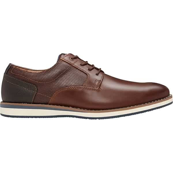 Nunn Bush Men's Circuit Leather Plain Toe Oxfords Brandy - Size: 9 D-Width