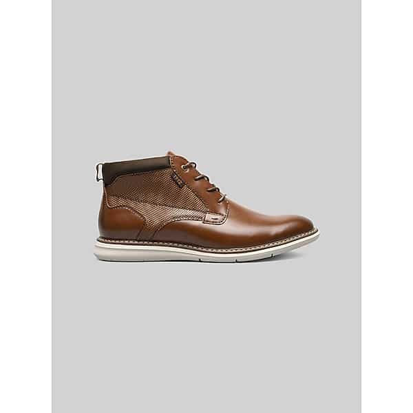 Nunn Bush Men's Chase Plain Toe Chukka Boots Cognac - Size: 8 1/2 D-Width