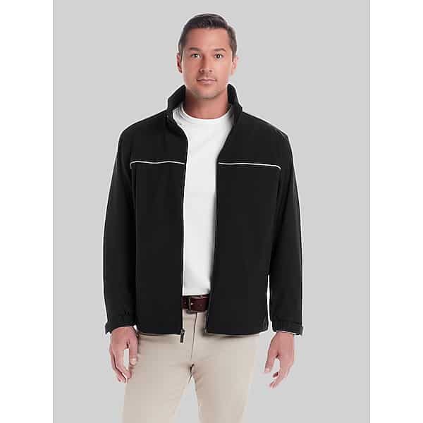 Weatherproof Men's Modern Fit Flex Tech Jacket Black - Size: Large