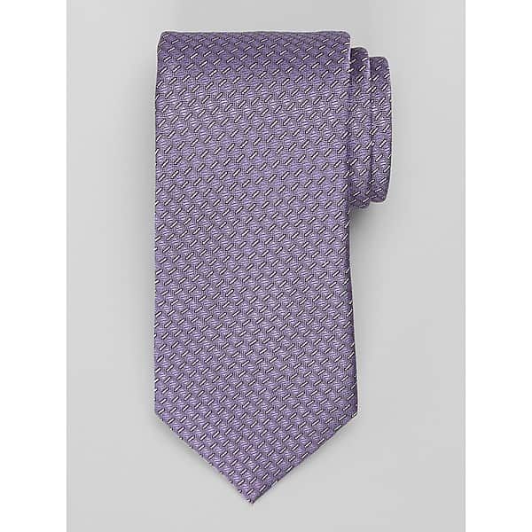 Awearness Kenneth Cole Men's Tidbit Stripe Tie Purple - Size: One Size
