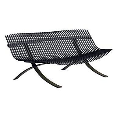 Banc CHARIVARI Fermob Gris Carbone