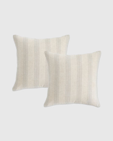 Neutral Stripe Pillow Cover - Set of 2