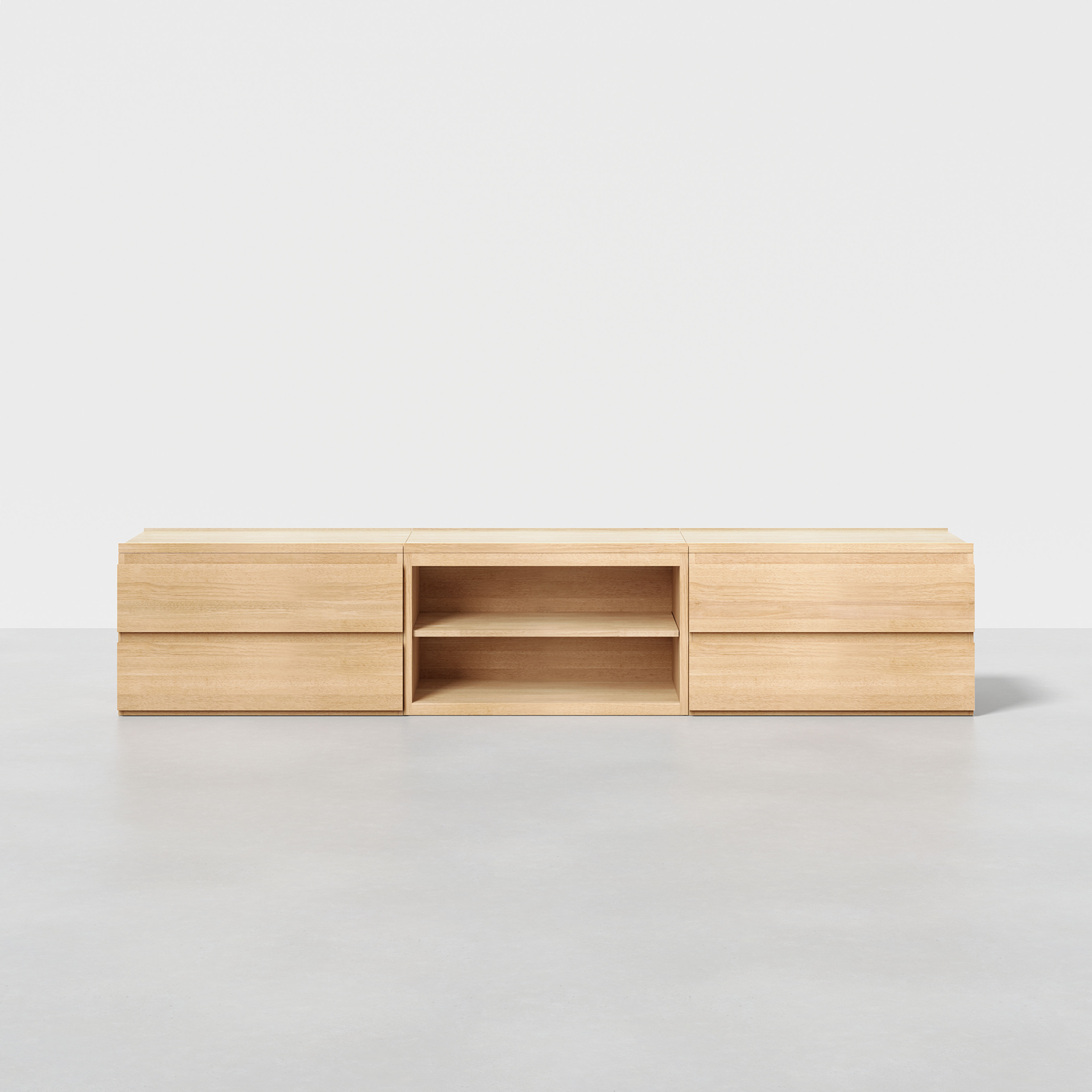 Thuma Nest Credenza: Upcycled Wood Media Console & Sideboard