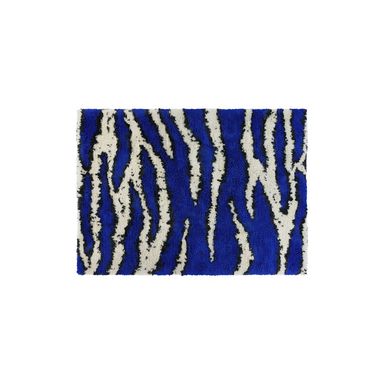 Monster Rug Medium, Ultramarine Blue / Off-white — Hem