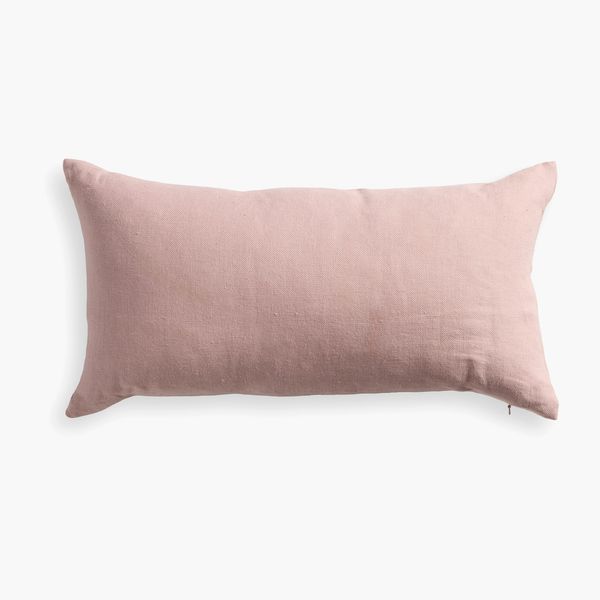 Brugge Linen Pillow, Pink, 12" x 22" at Design Within Reach