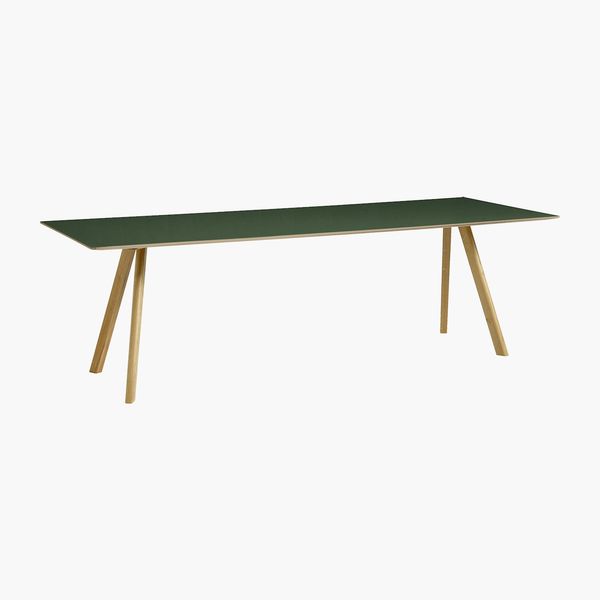 Copenhague 30 Dining Table 2.0, Green/Oak, 98" at Design Within Reach