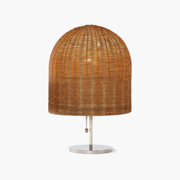 Bell Wicker Table Lamp at Design Within Reach
