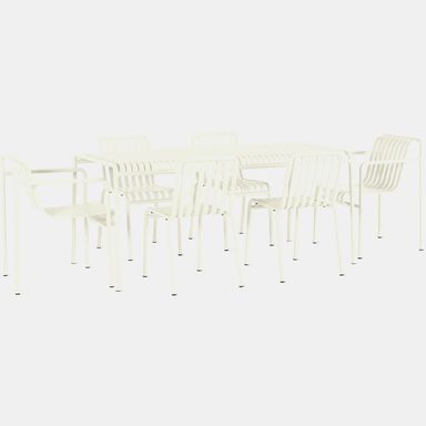 Palissade Dining Set, 4 Side Chairs & 2 Dining Armchairs – Design Within Reach