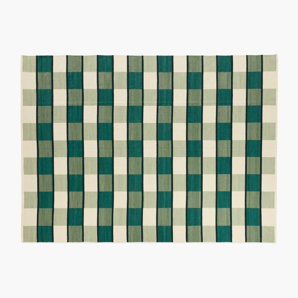 Willa Wool Handloom Rug, Forest, 9" x 12" at Design Within Reach