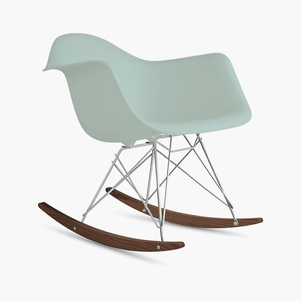 Eames Molded Plastic Armchair, Rocker Base at Design Within Reach