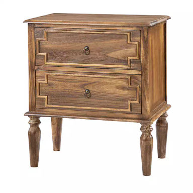 Walnut 2-Drawer Augustus Nightstand | Kirklands Home