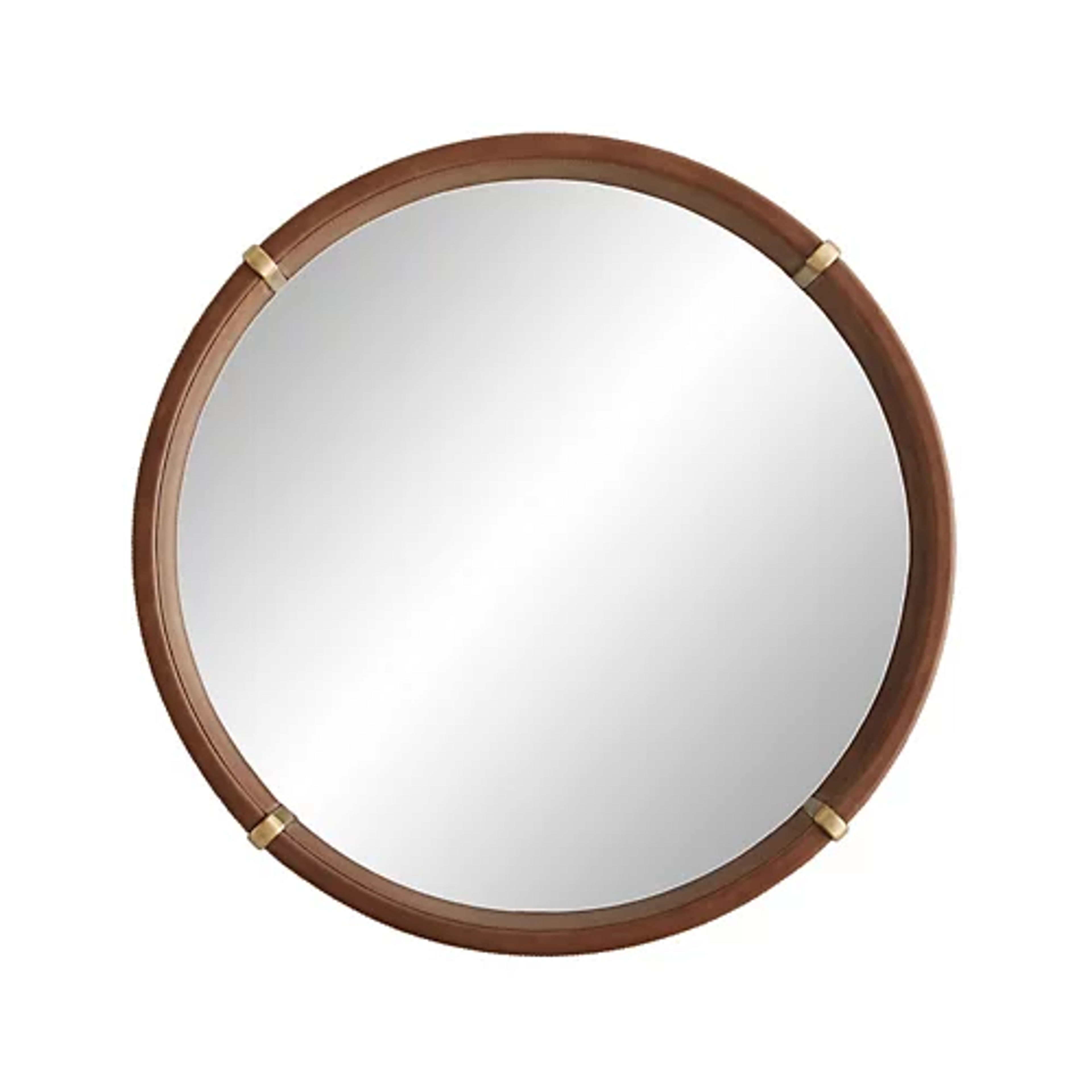 Arteriors Edmund Mirror: Modern Mango Wood Wall Decor