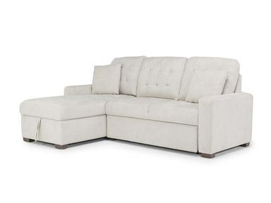 Waitsfield Full Pullout Sofa Chaise in Beige, Left Facing