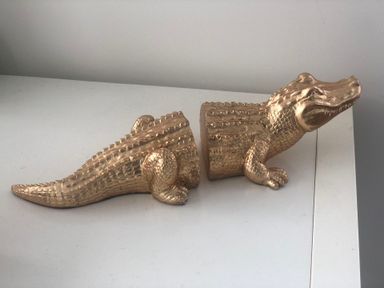 CB2 Gold Alligator Bookends for Sale in New York, NY - OfferUp