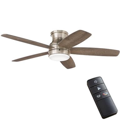Home Decorators Collection Ashby Park 52 in. White Color Changing Integrated LED Brushed Nickel Ceiling Fan with Light Kit and Remote Control 59252