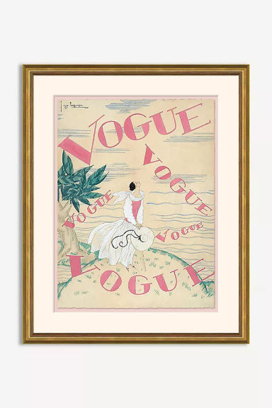 Vogue Cover, "Floating Vogues in Pink" Wall Art