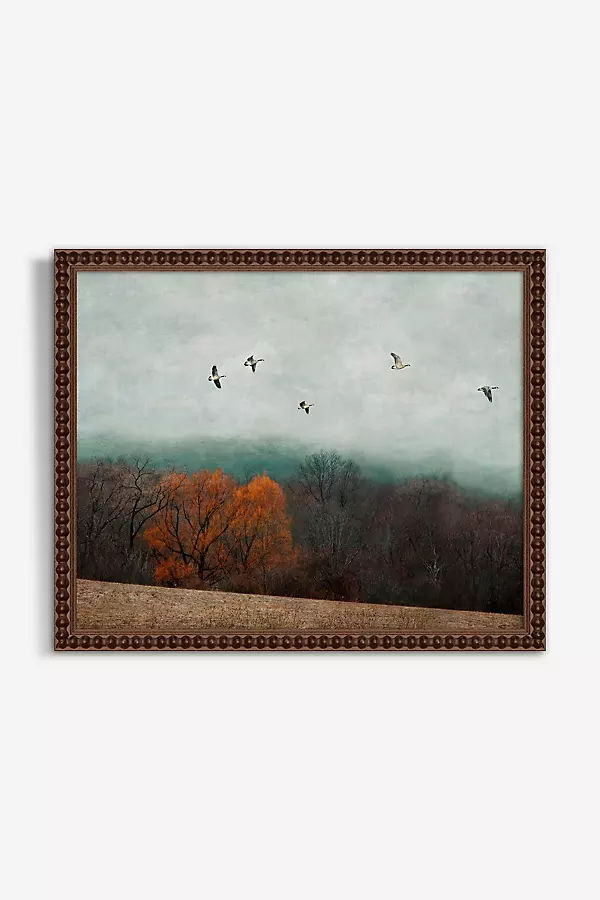 Orange Tree and Flying Geese Wall Art
