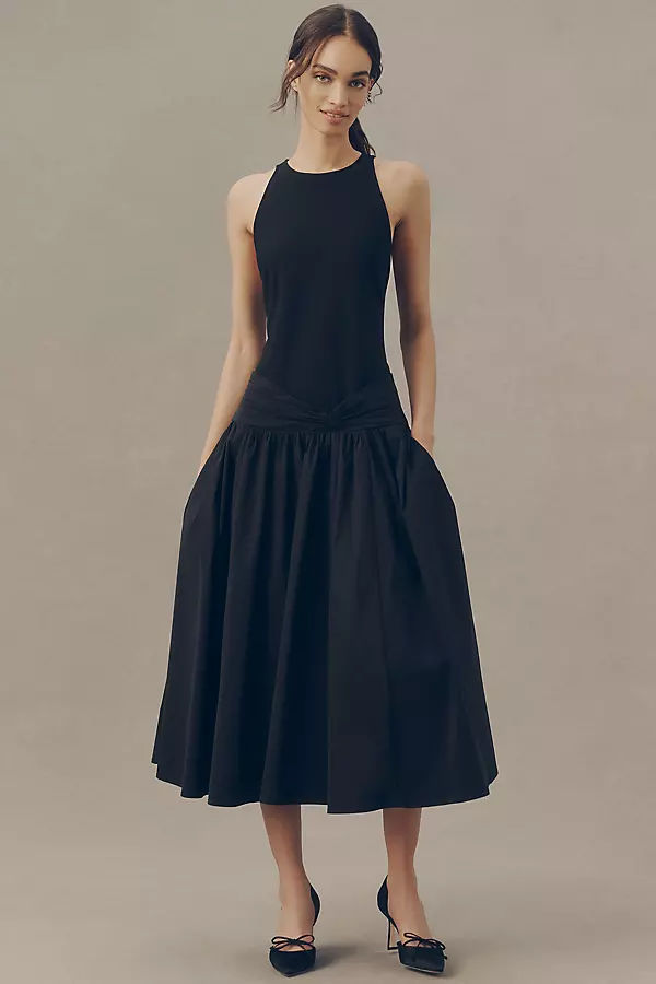 Drop-Waist Maxi Dress
