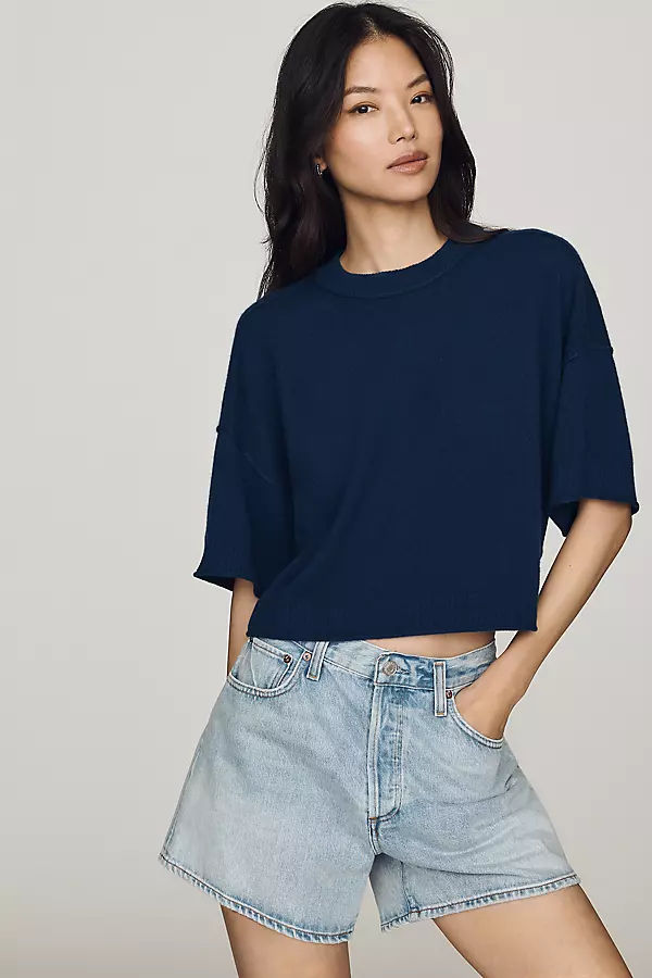 Goldie Crew-Neck 100% Cashmere Sweater