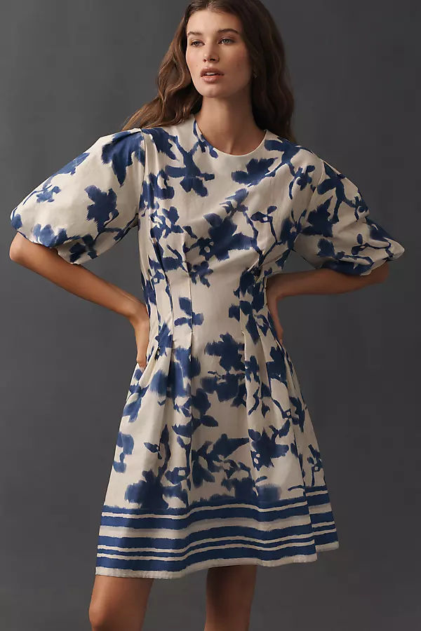 Tobie Puff-Sleeve Mini Dress